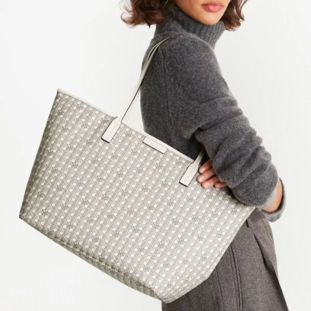 TORY BURCH
Ever-ready Zip Tote Bag in Coated-canvas